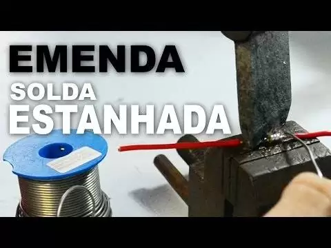 EMENDA COM SOLDA ESTANHO - ( ESTANHADA )