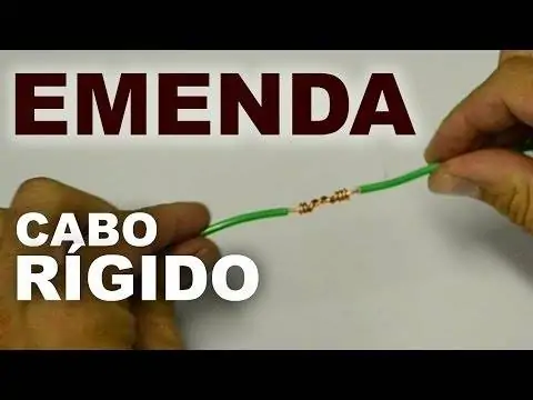 EMENDA DE FIO RÍGIDO - PROLONGAMENTO DO CABO