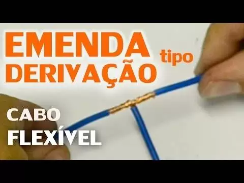 EMENDA DO TIPO DERIVAÇÃO EM FIO OU CABO FLEXÍVEL