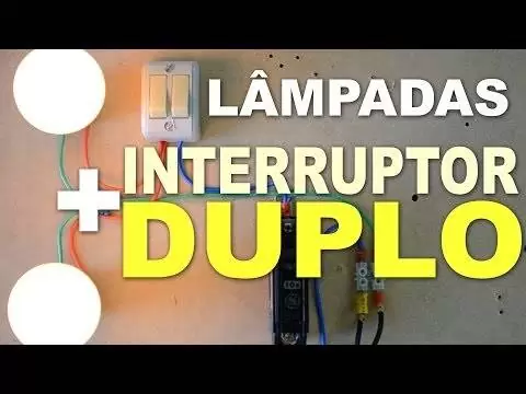 Instalação Elétrica de 2 Lâmpadas em Interruptor Duplo